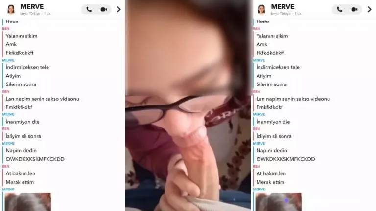 Snapten Konustugu Elemana Sakso Videosunu Gonderen Liseli Merve 6820f365748ff